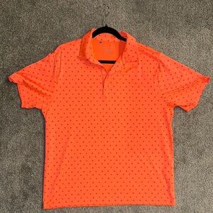 Men's Orange/Peach Polo Golf Shirt